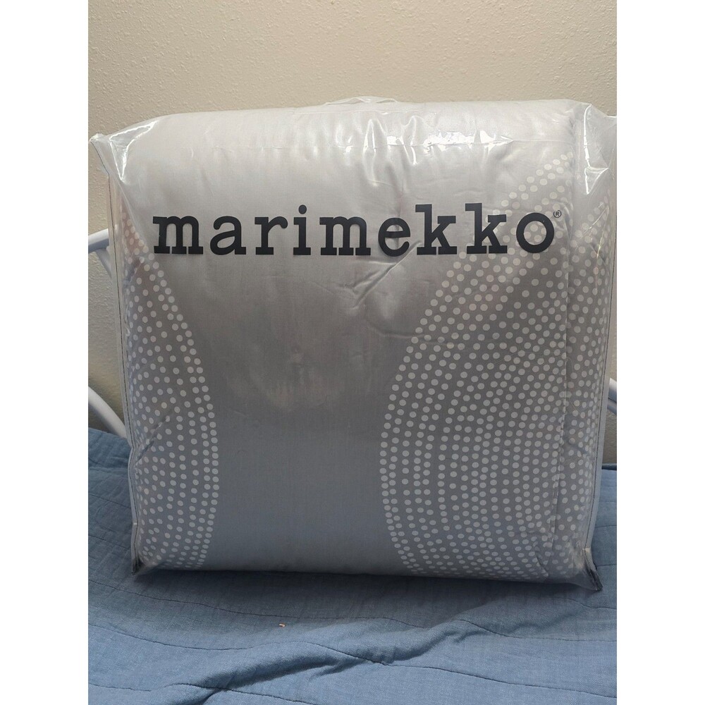 Marimekko Fokus Twin Comforter & Shams Set Gray New